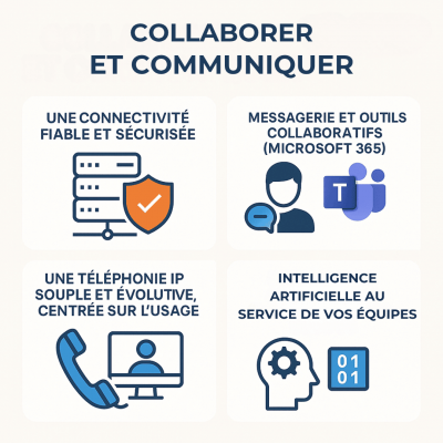 Infographie solutions communications
